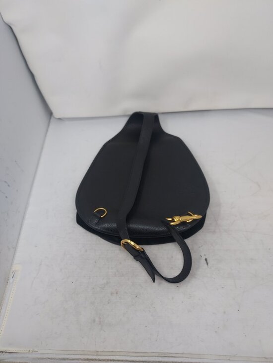 Gucci Black Suede Tom Ford Horsebit One Shoulder Backpack